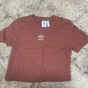 Adidas rhinestone crop top